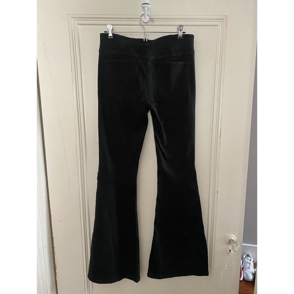 Black High-Waisted Flare Jeans